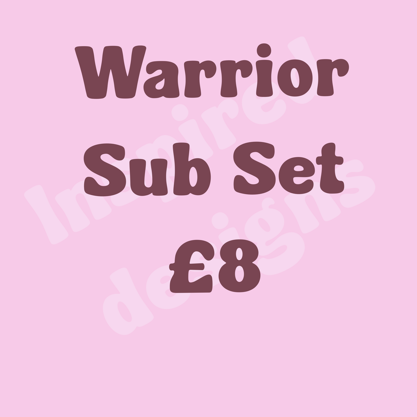 Warrior sub set