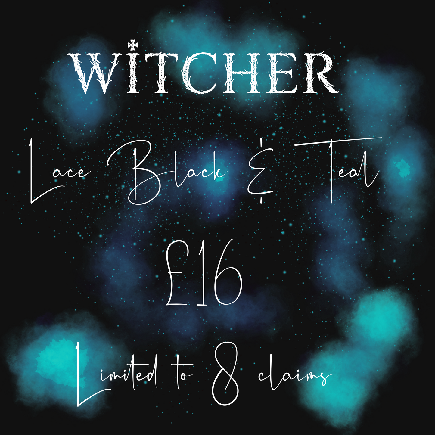 Witcher black and teal