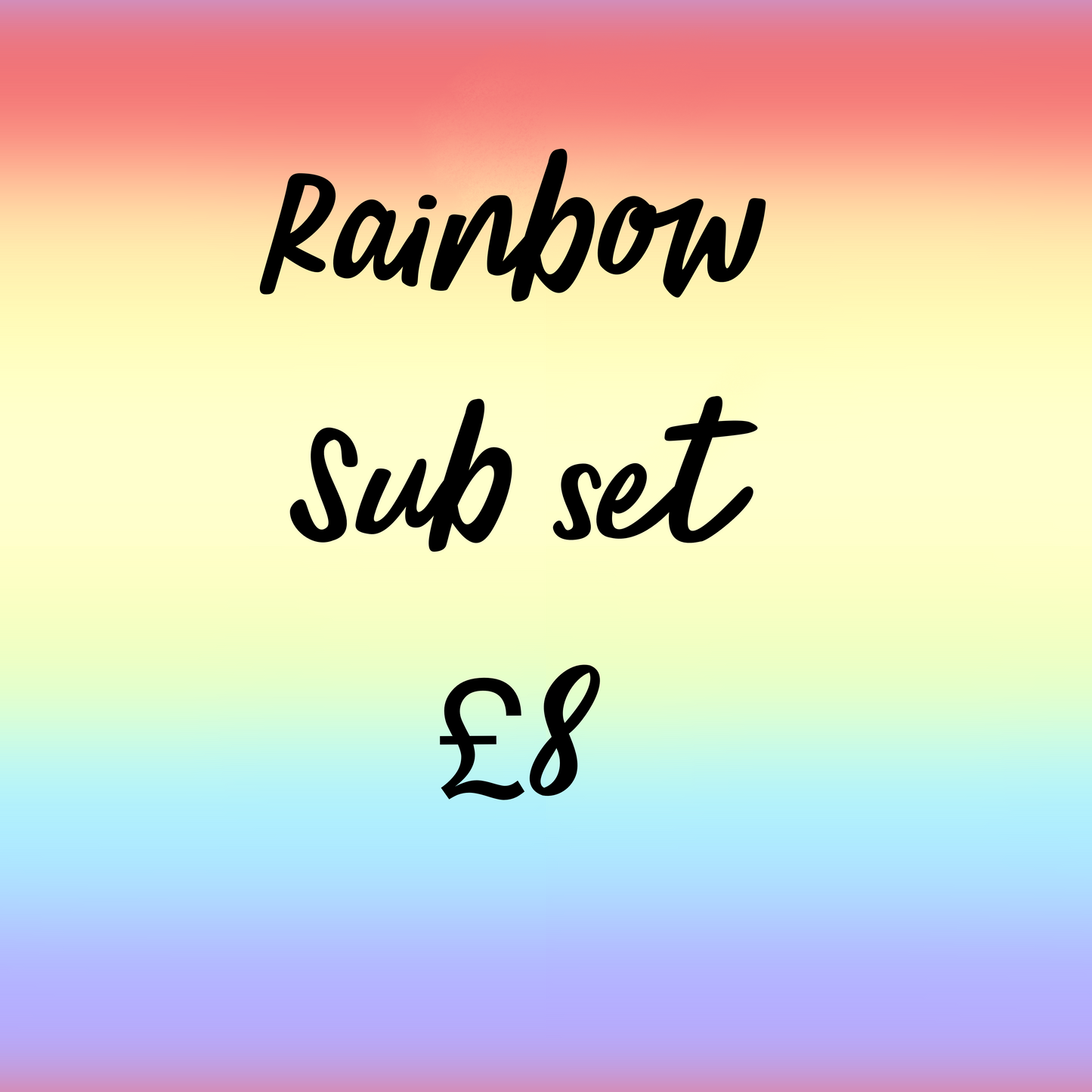 Rainbow sub set