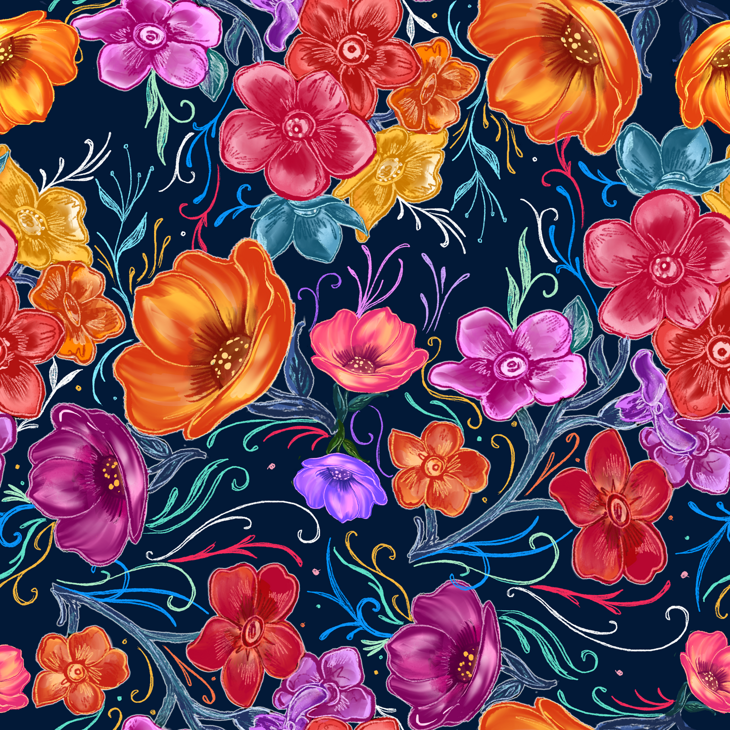 Florals bright