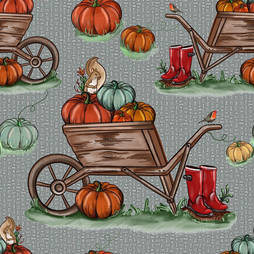 Pumpkin picking linen