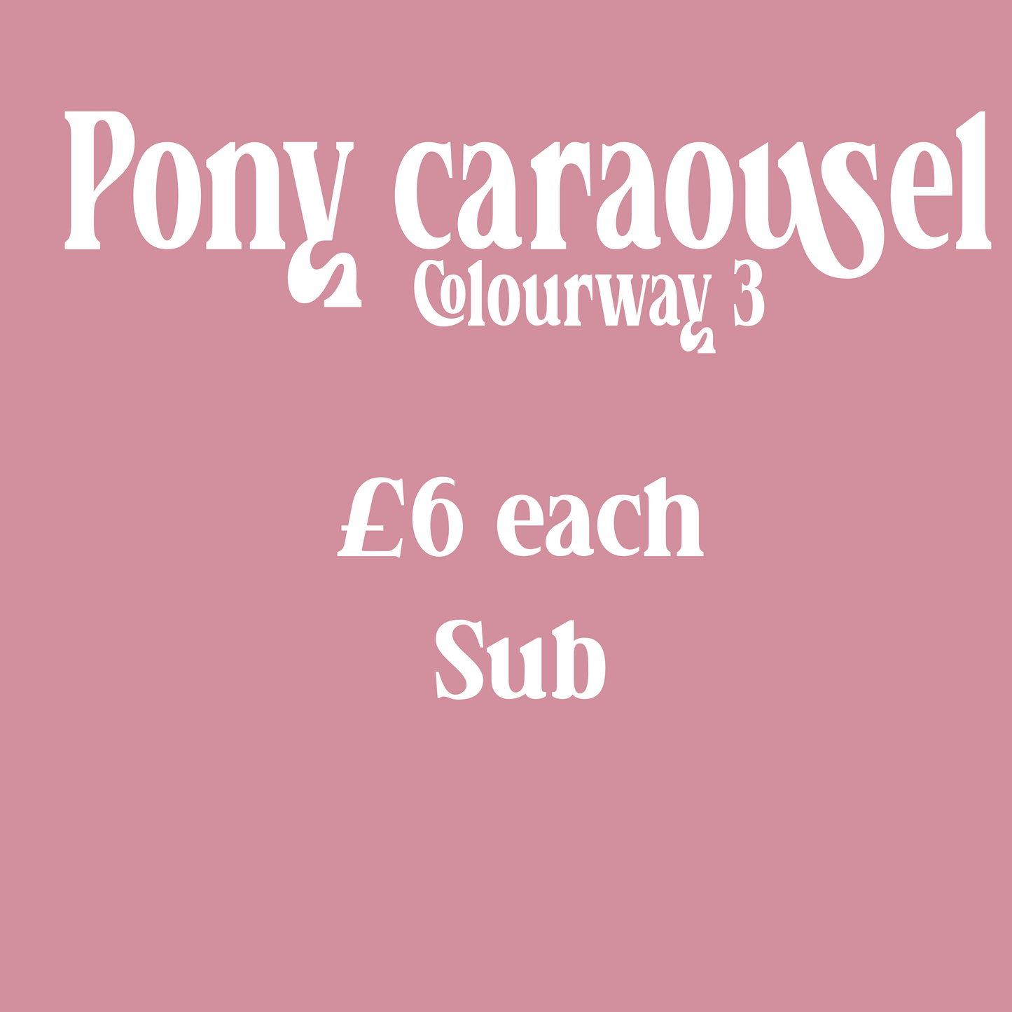 Pony carousel sub