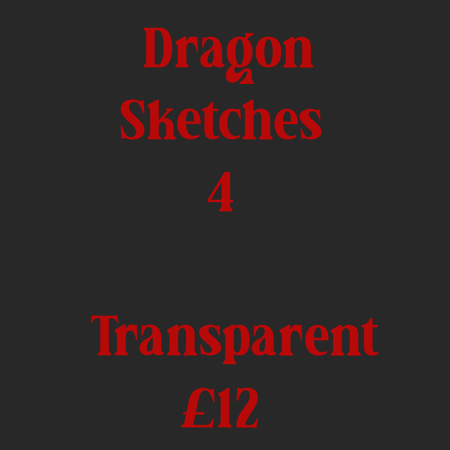 Dragon Sketches Transparent 4