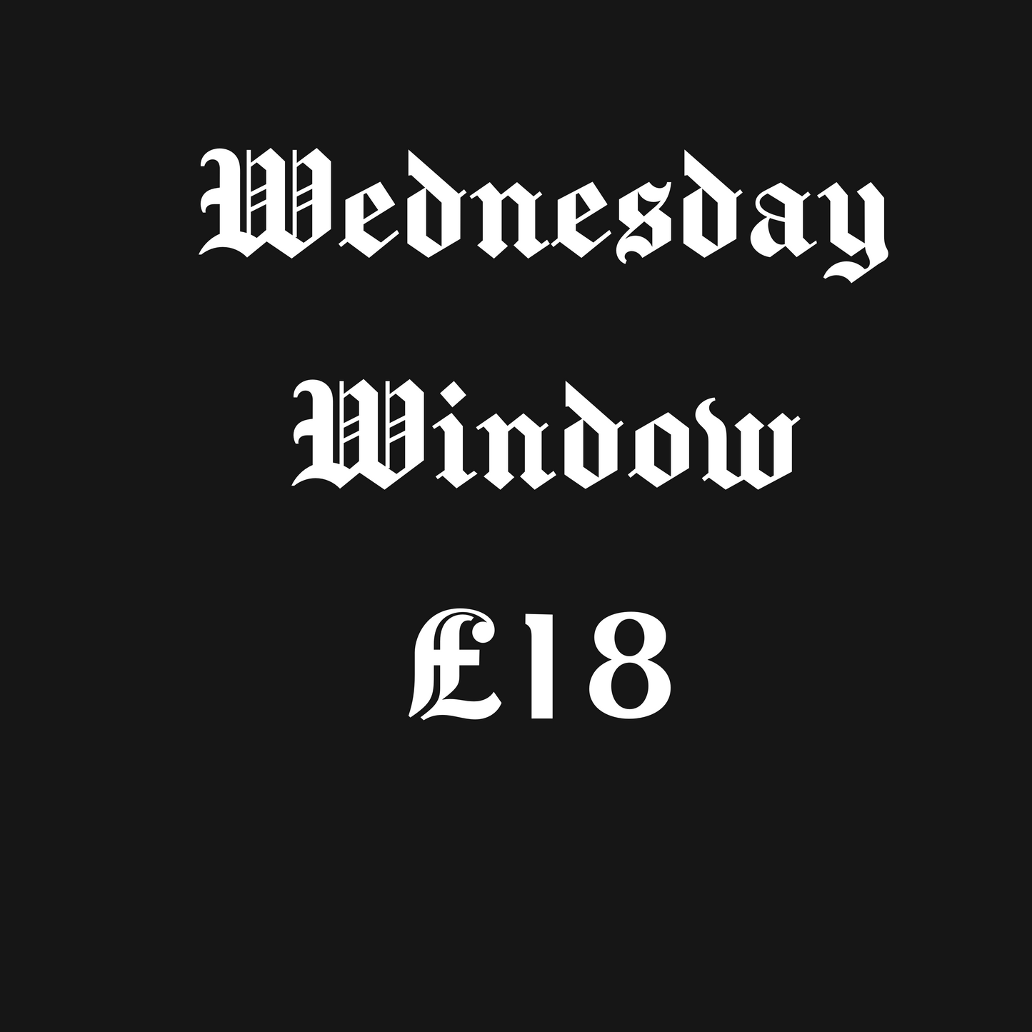 Wednesday window