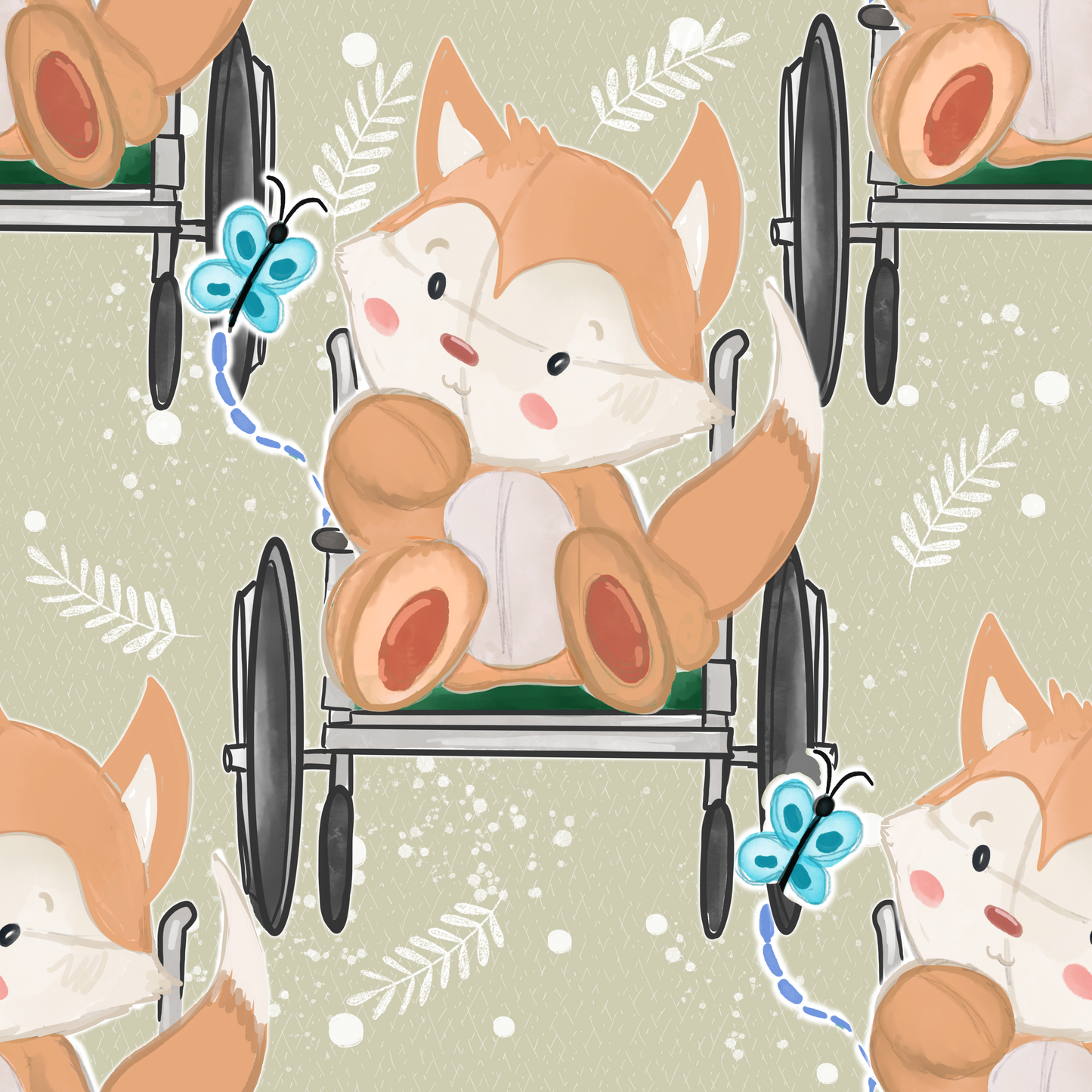 Wheels Fox- Parchment