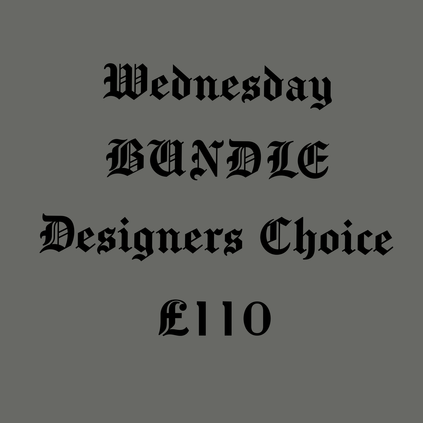 Wednesday Bundle