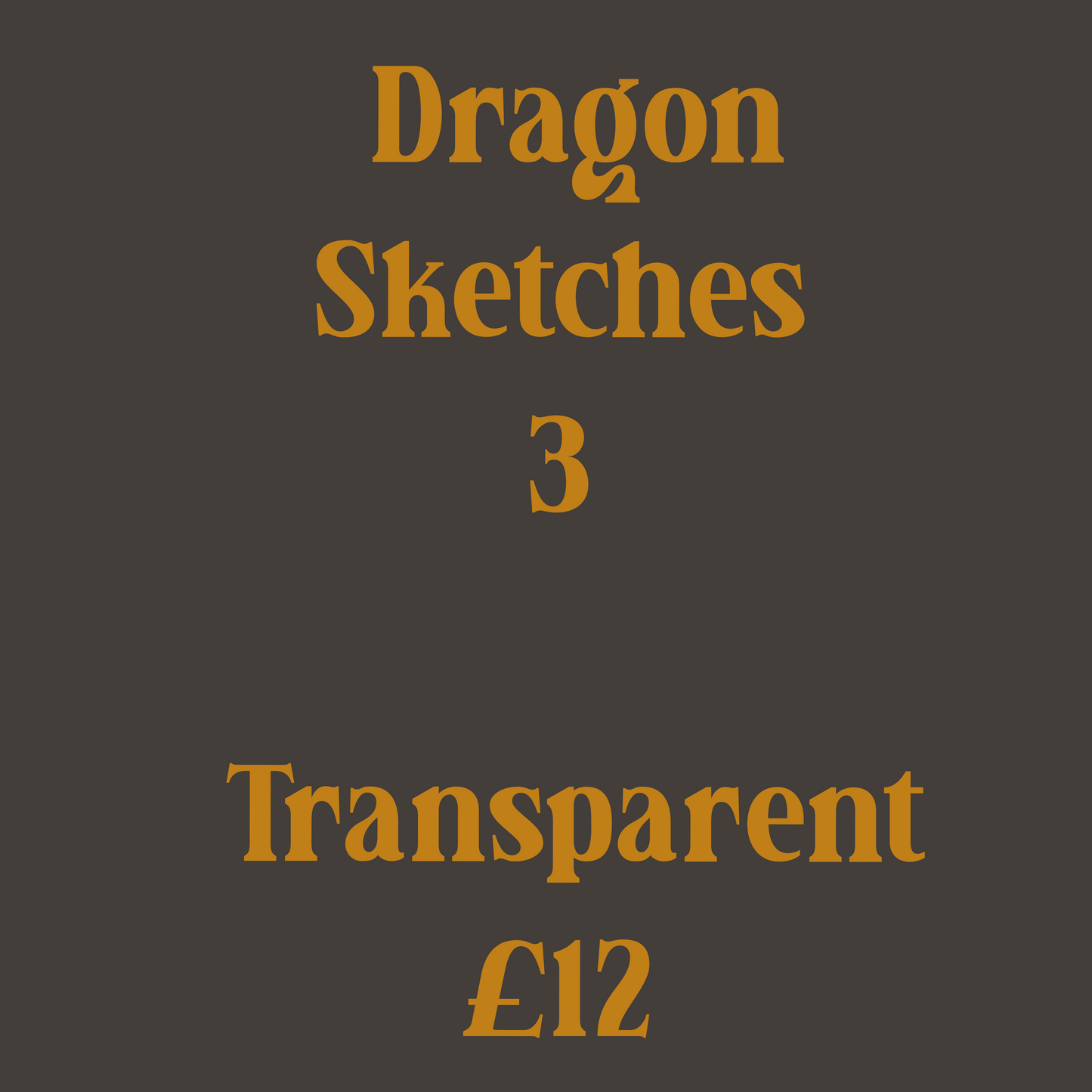 Dragon Sketches Transparent 3