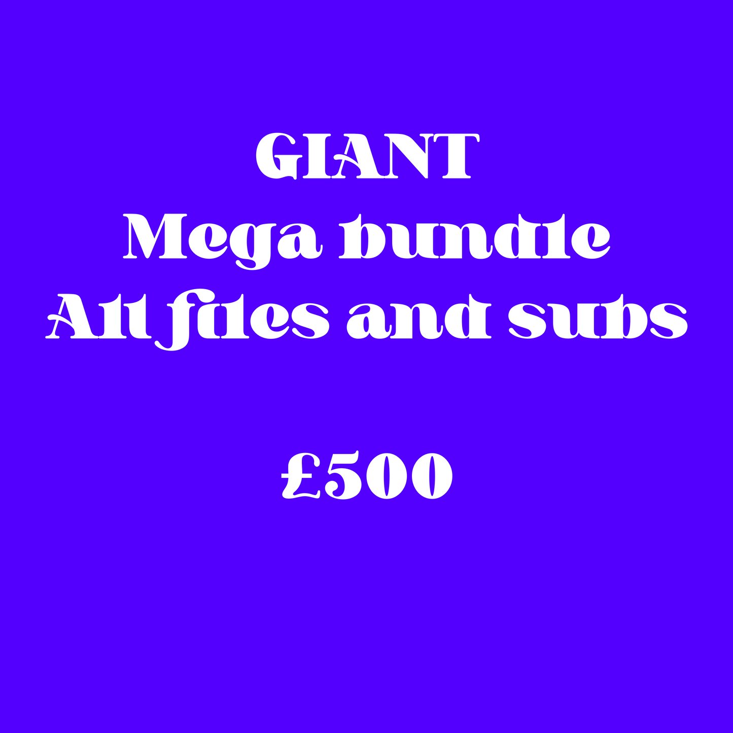 Giant mega bundle