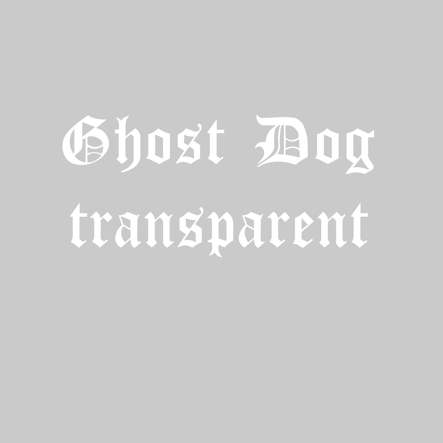 Ghost dog transparent