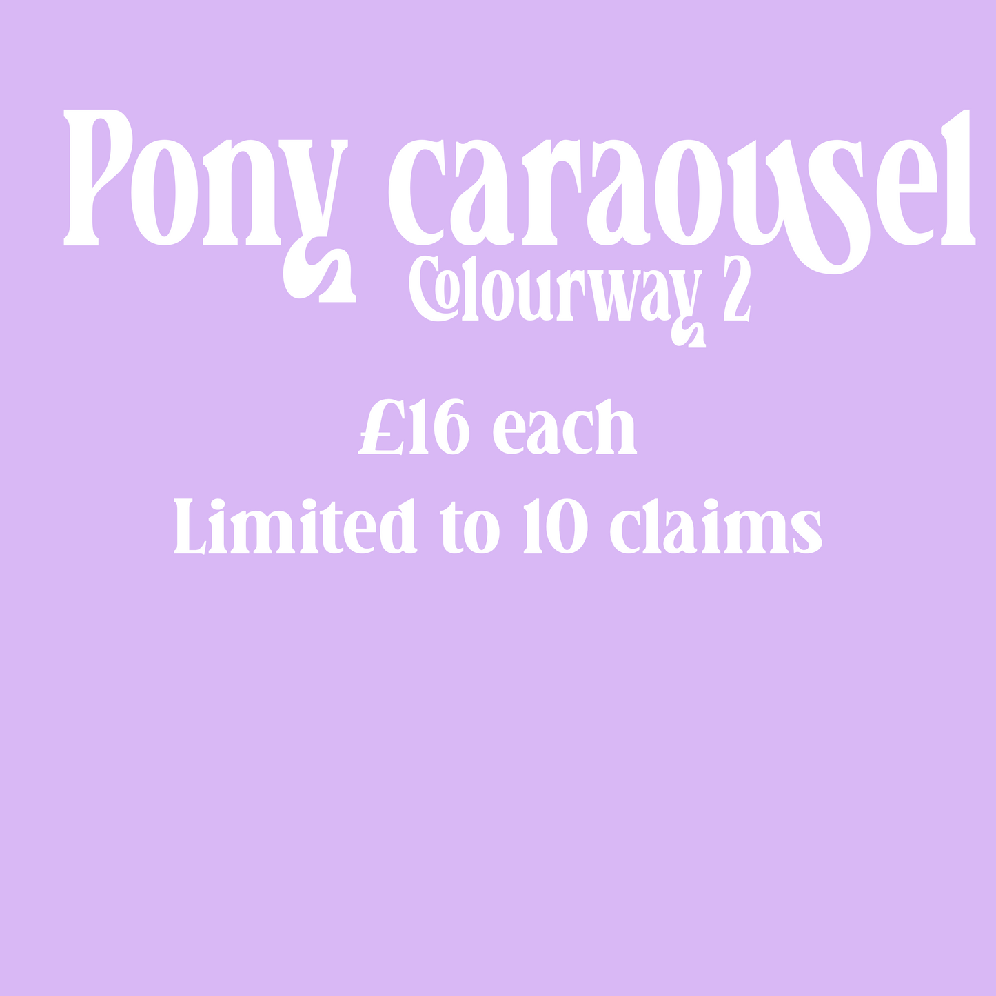 Pony carousel Colourway 2