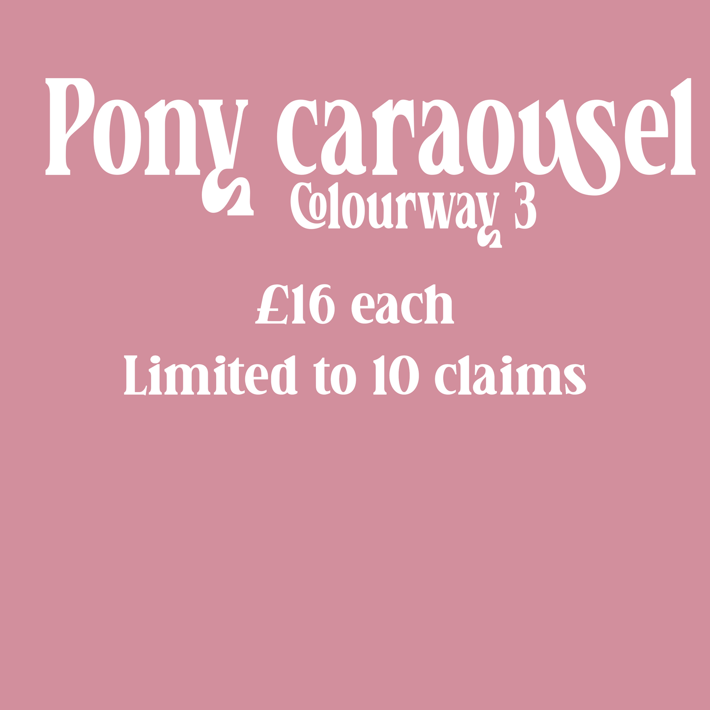 Pony carousel Colourway 3