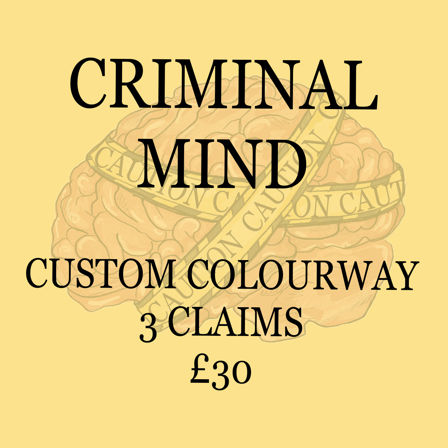 Criminal mind custom colourway