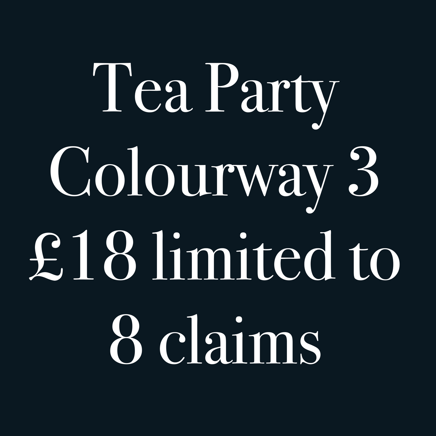 Tea Party Colourway 3