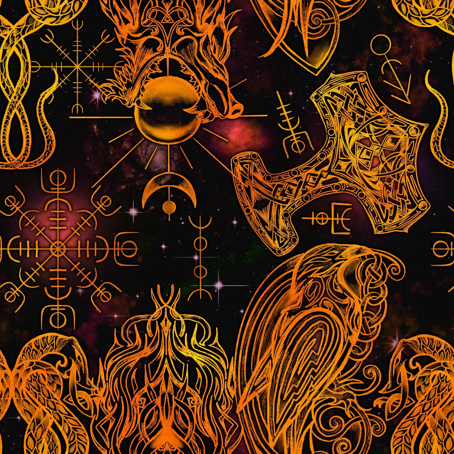 Viking Mix Red and Gold