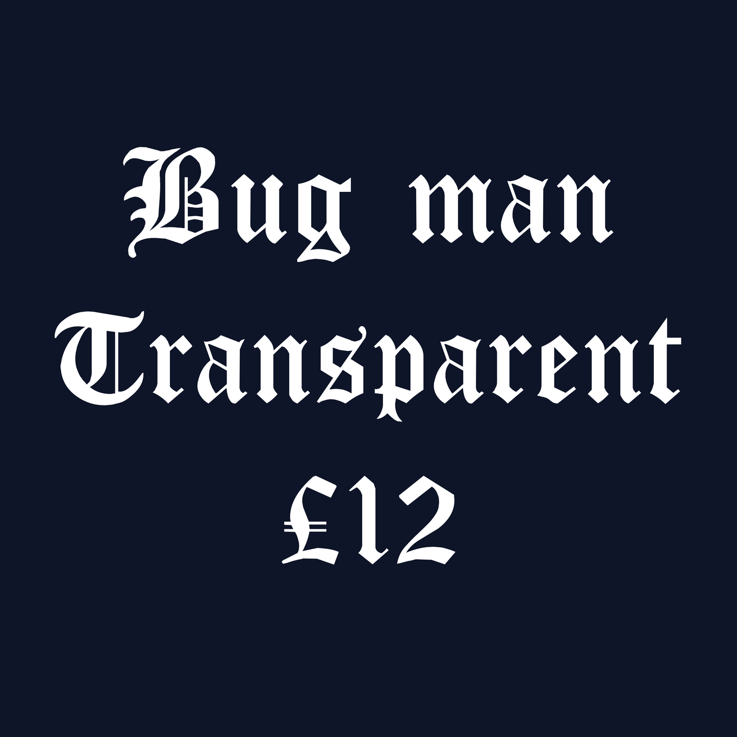 Bug man Transparent