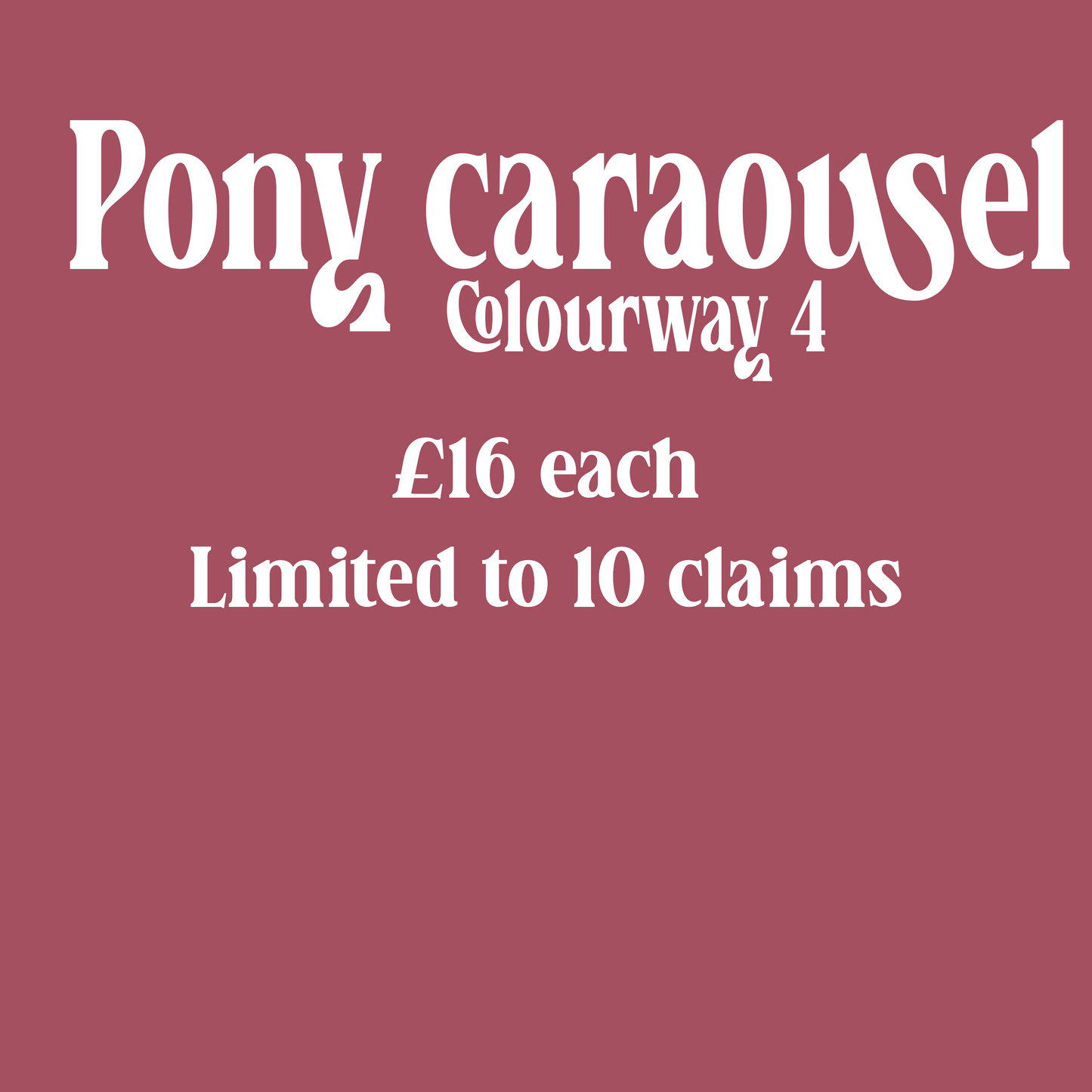 Pony carousel Colourway 4