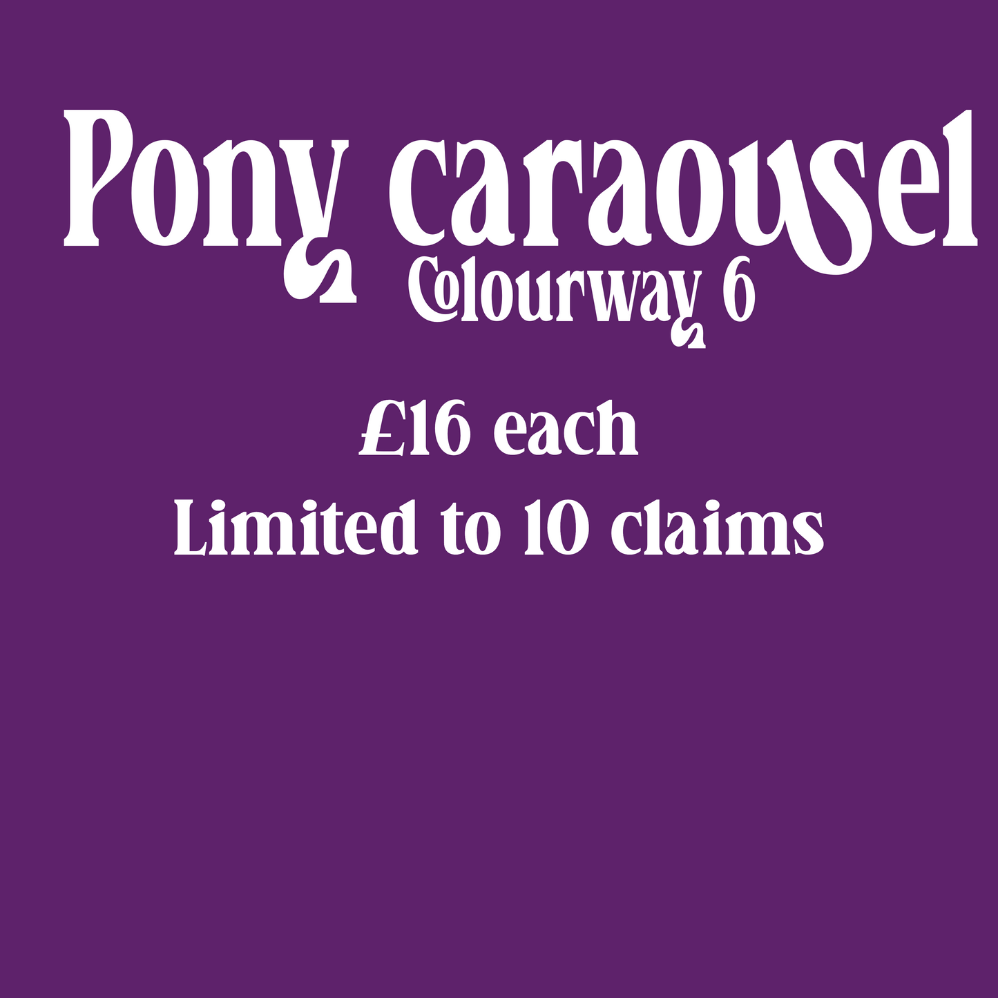 Pony carousel Colourway 6