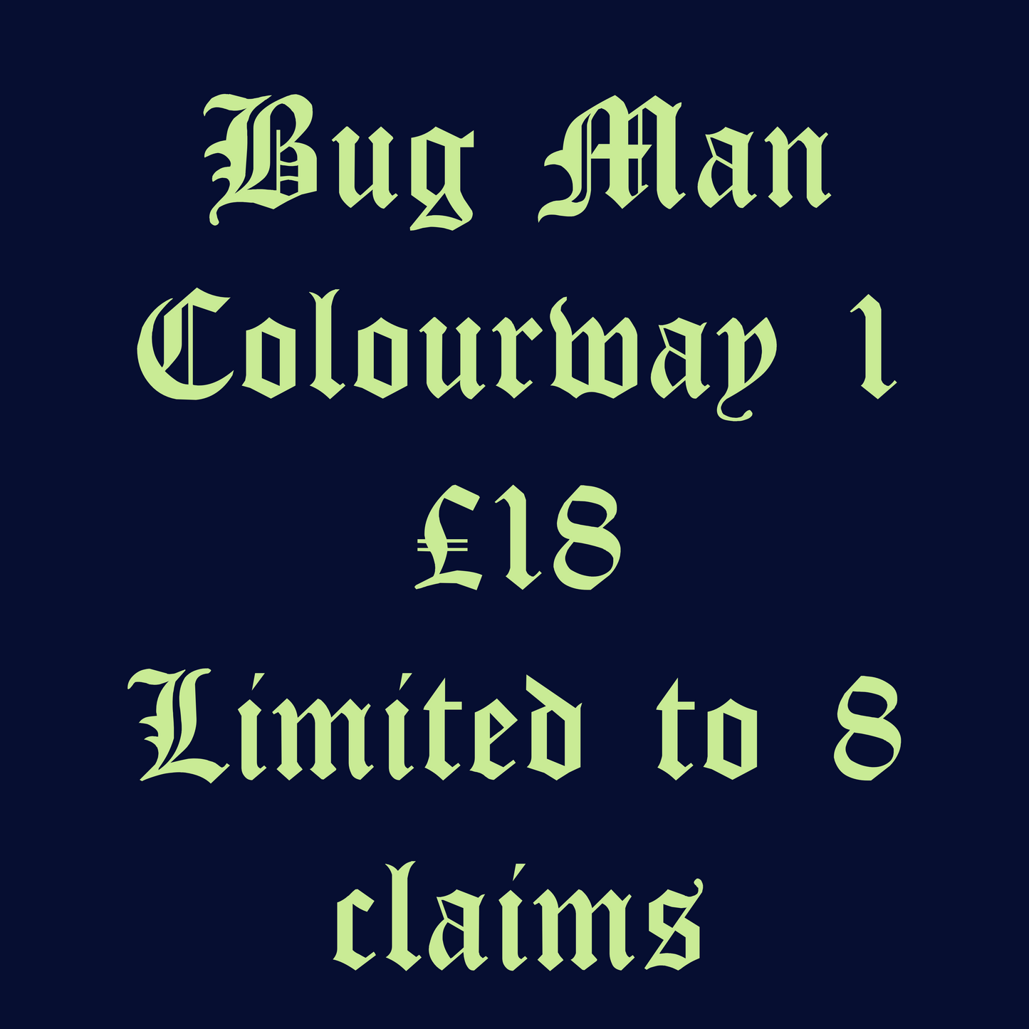 Bug man Colourway 1