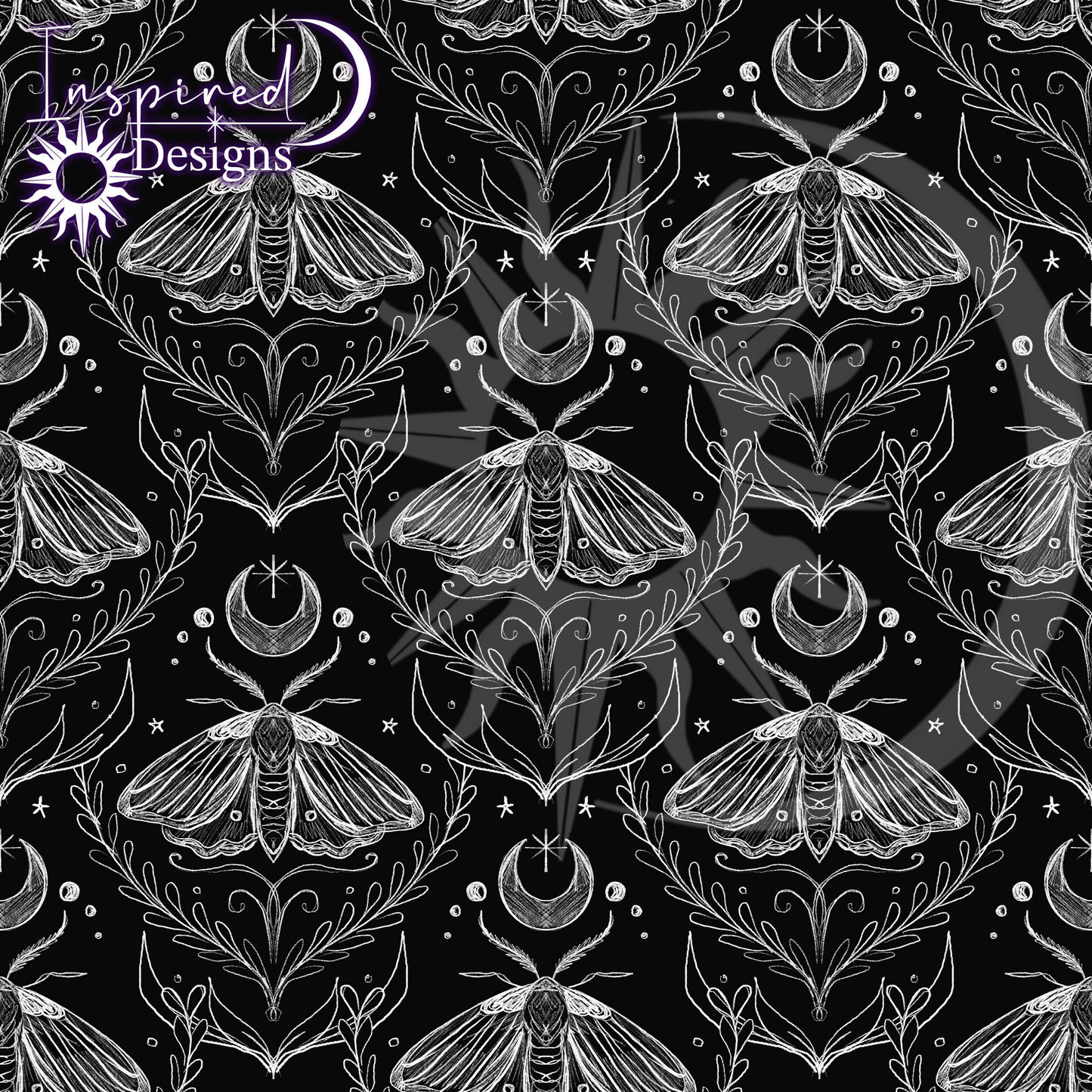 Moth Lace - B&W