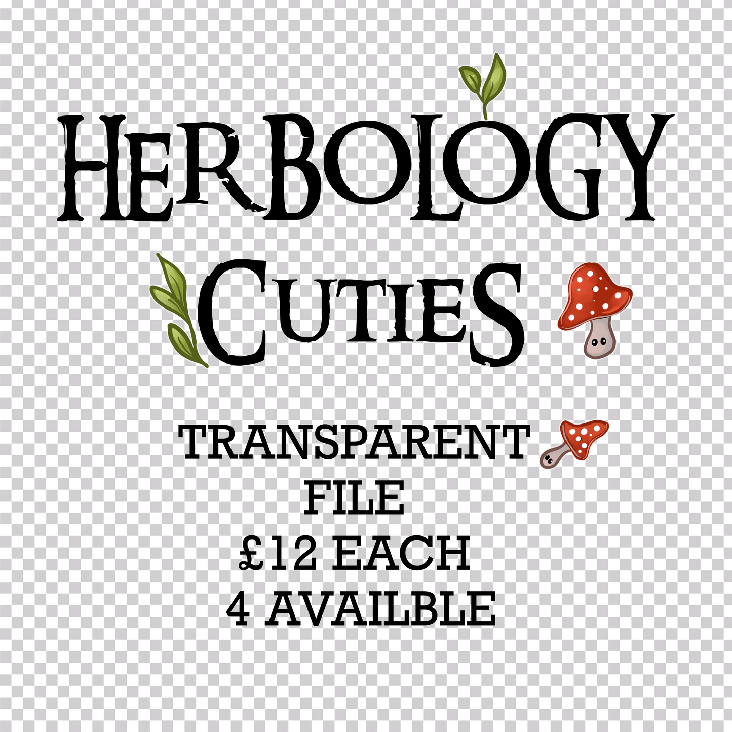 Herbology Cuties Transparent
