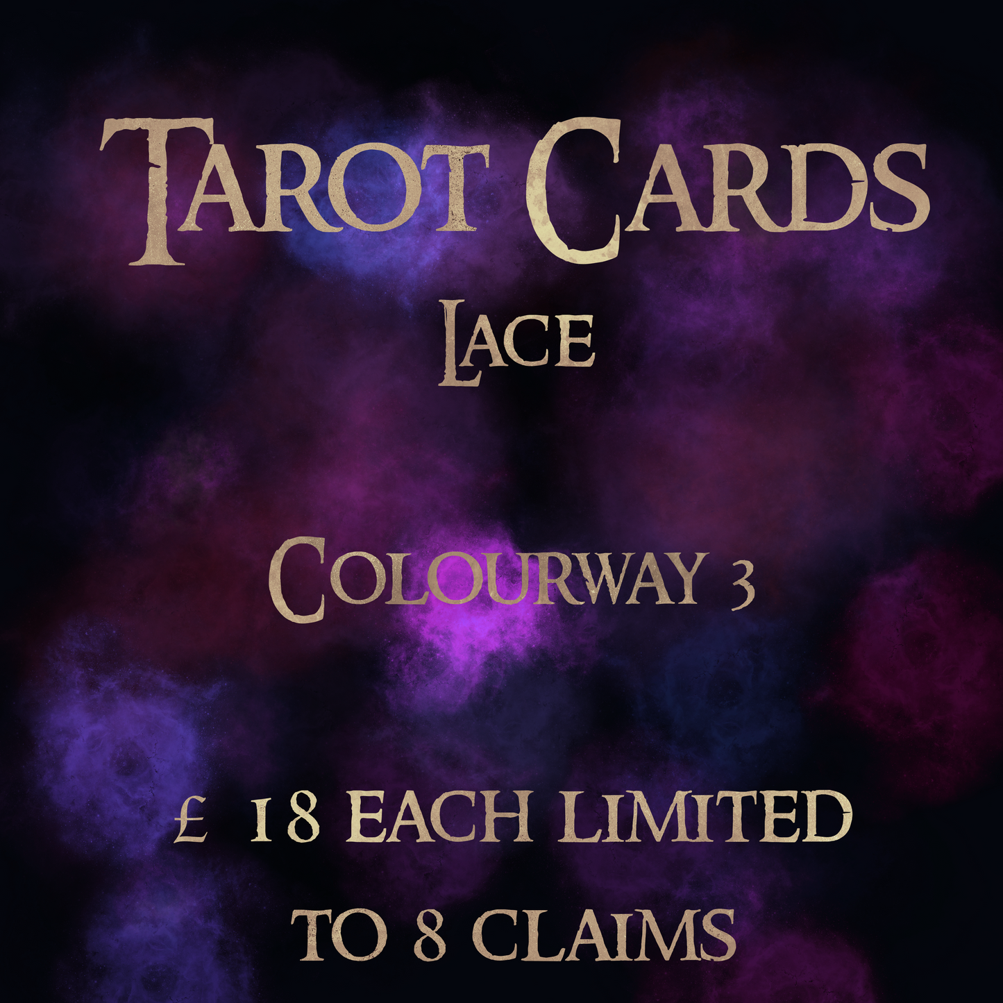 Tarot Card Lace Colourway 3