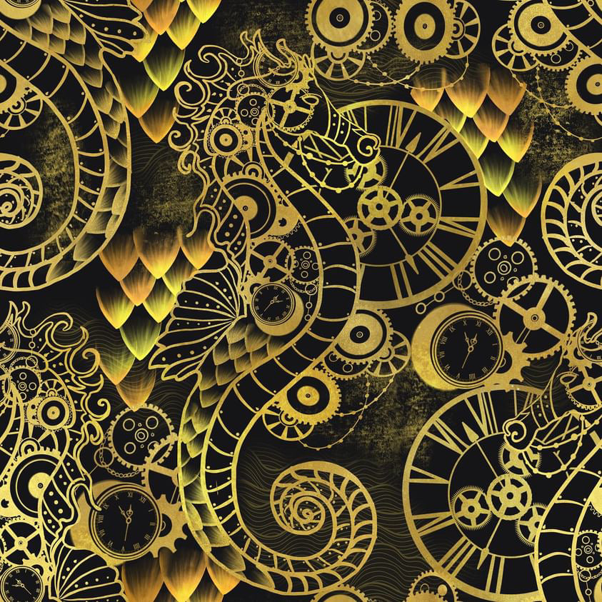 Steampunk Seahorse 2
