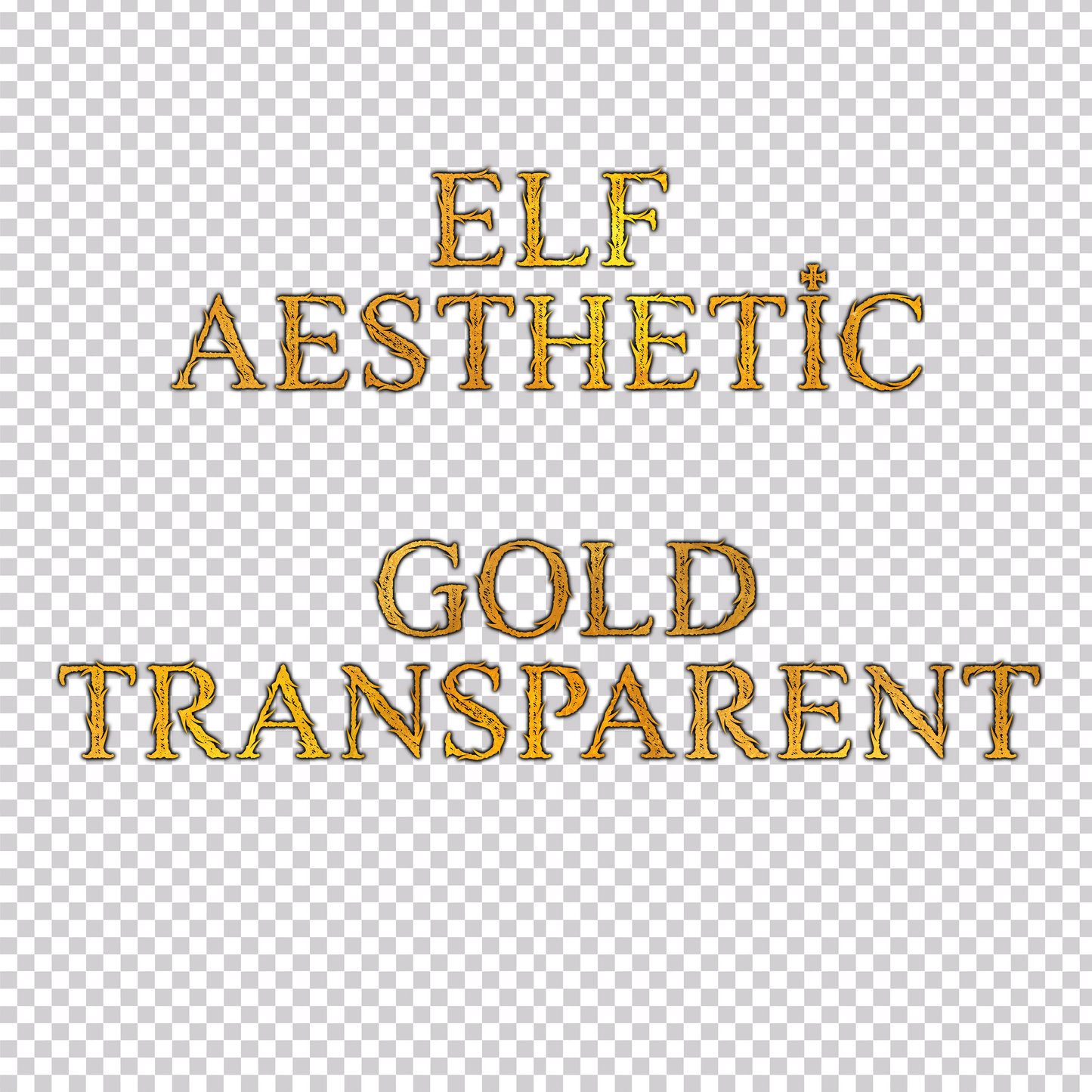 Elf Gold Transparent