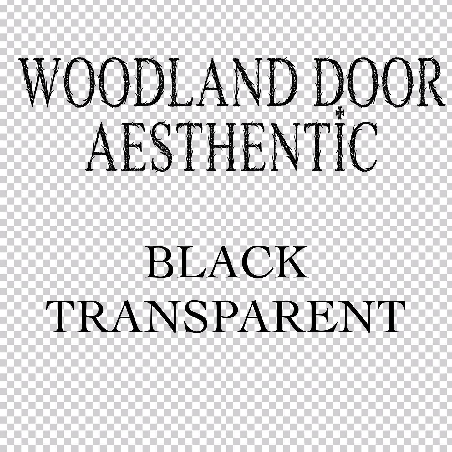 Woodland Black Transparent