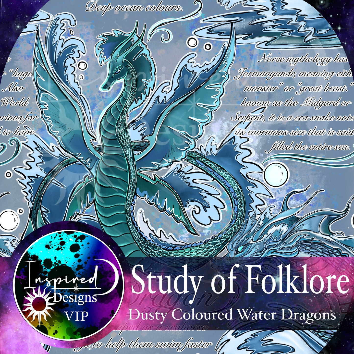 Whimsy Pixie X Inspired Designs - Water Dragon
