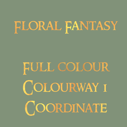 Floral Fantasy Full colour Colourway 1 Coordinate