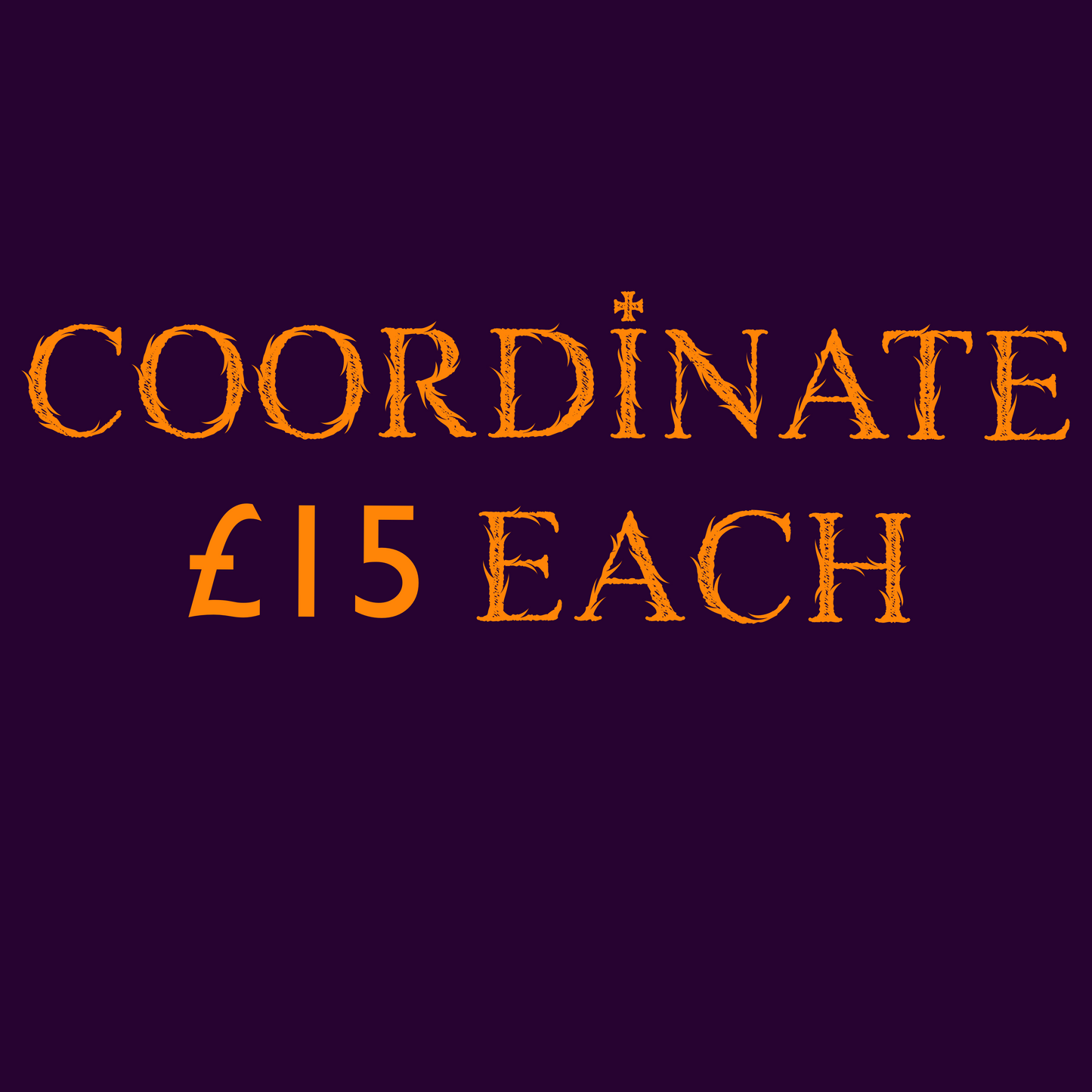 Coord £10 (error on poster)