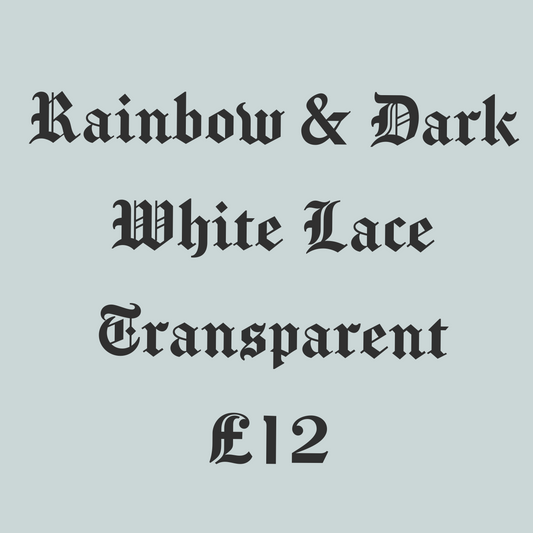 Rainbow and dark white transparent