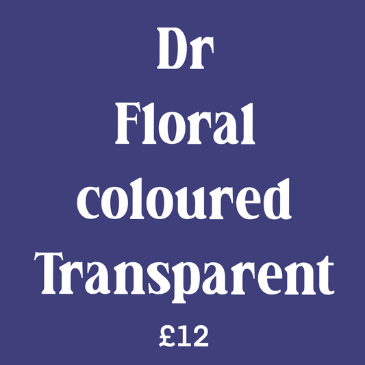 Dr floral coloured transparent