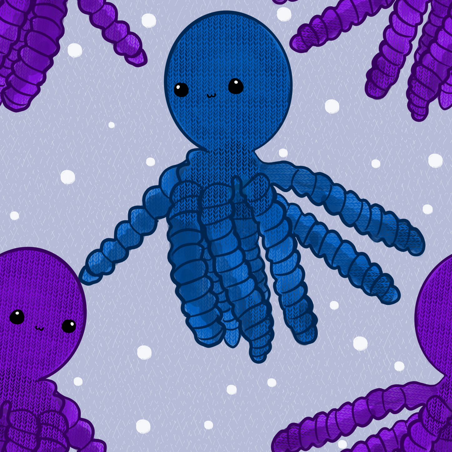 Premature Babies Octopus- Blue