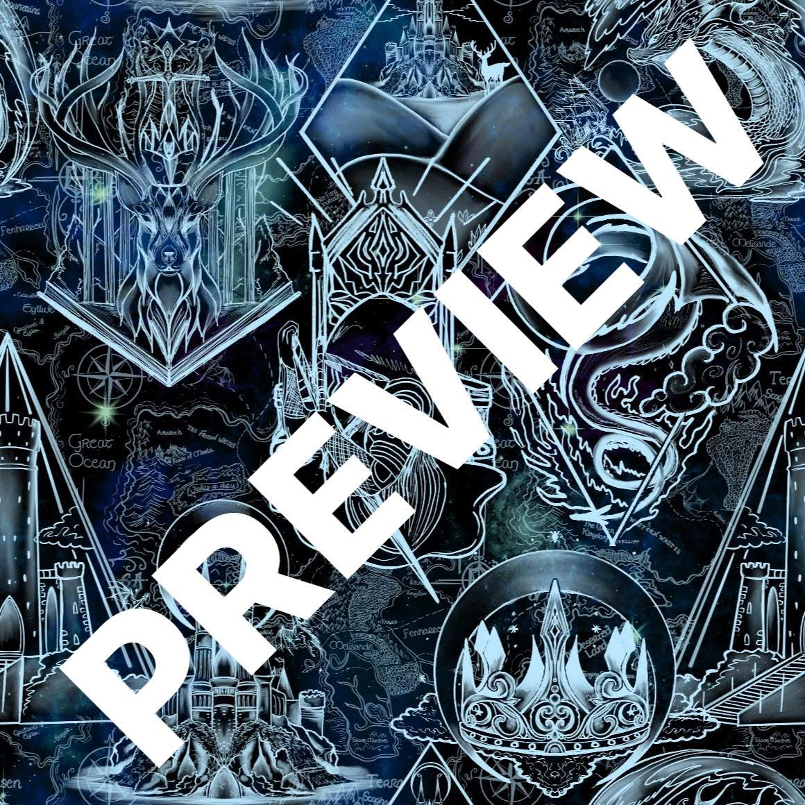 TOG- Maps & floral Dragon