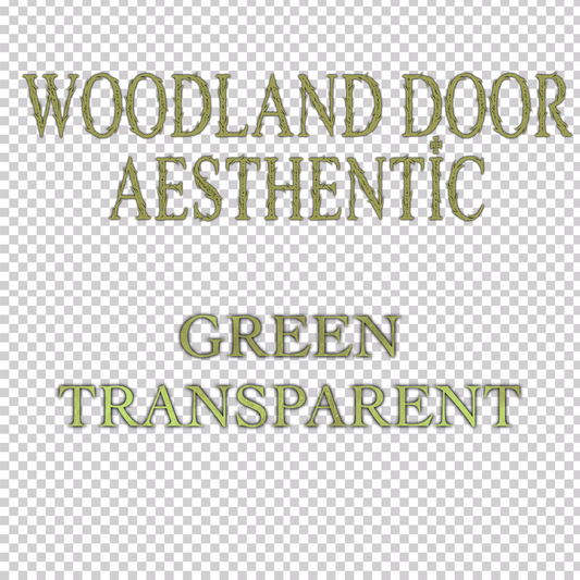 Woodland Door Green Transparent