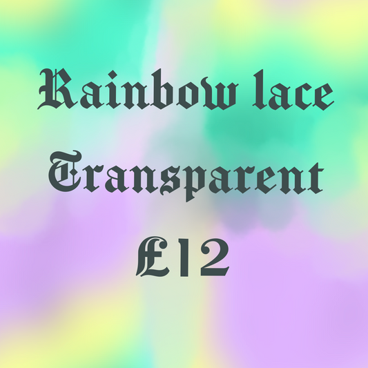 Rainbow lace transparent
