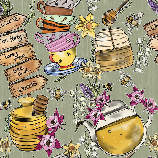 Tea party Green