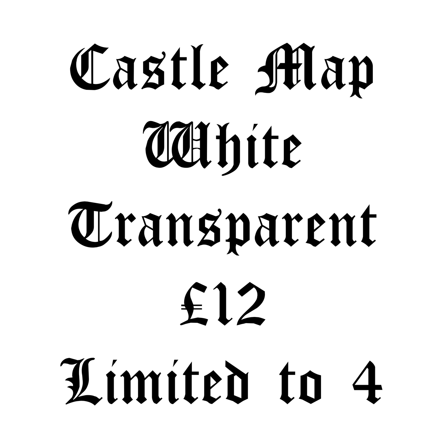 Castle Map Transparent white