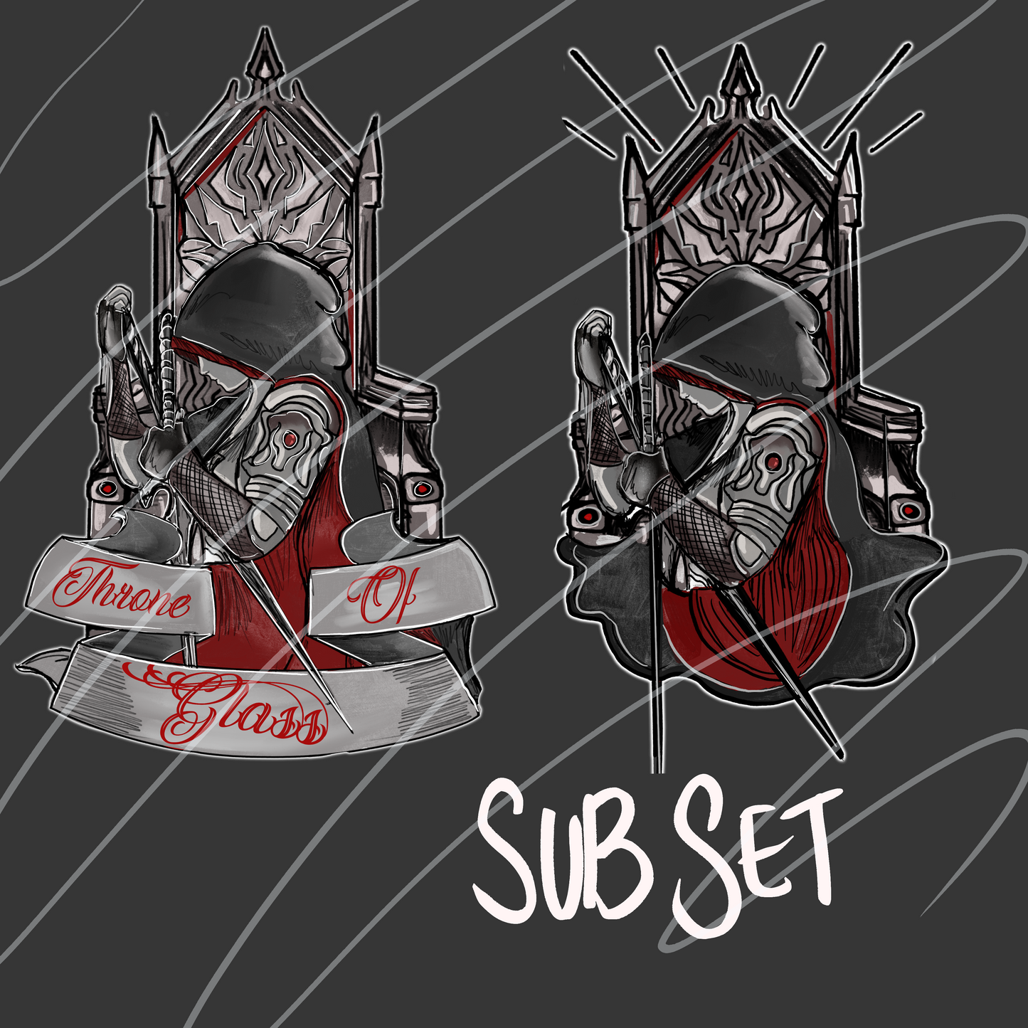 TOG- Throne of Glass & Crown of midnight