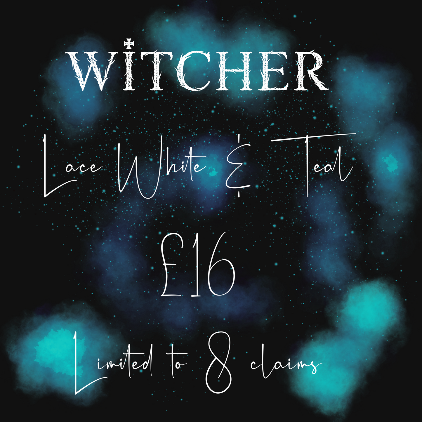 Witcher white and teal