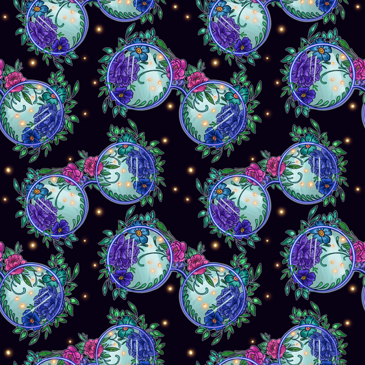 Glasses Floral- Green