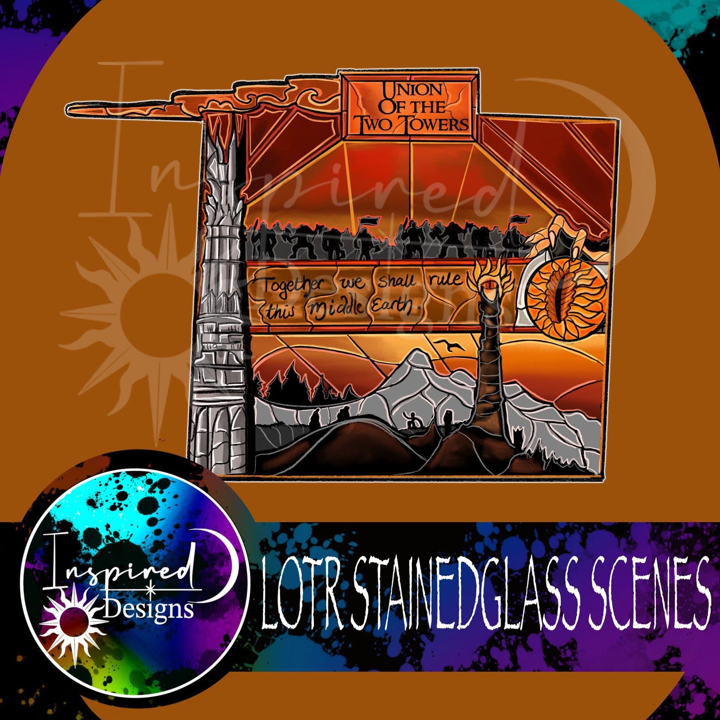 Stainedglass Scenes - LOTR PT 2