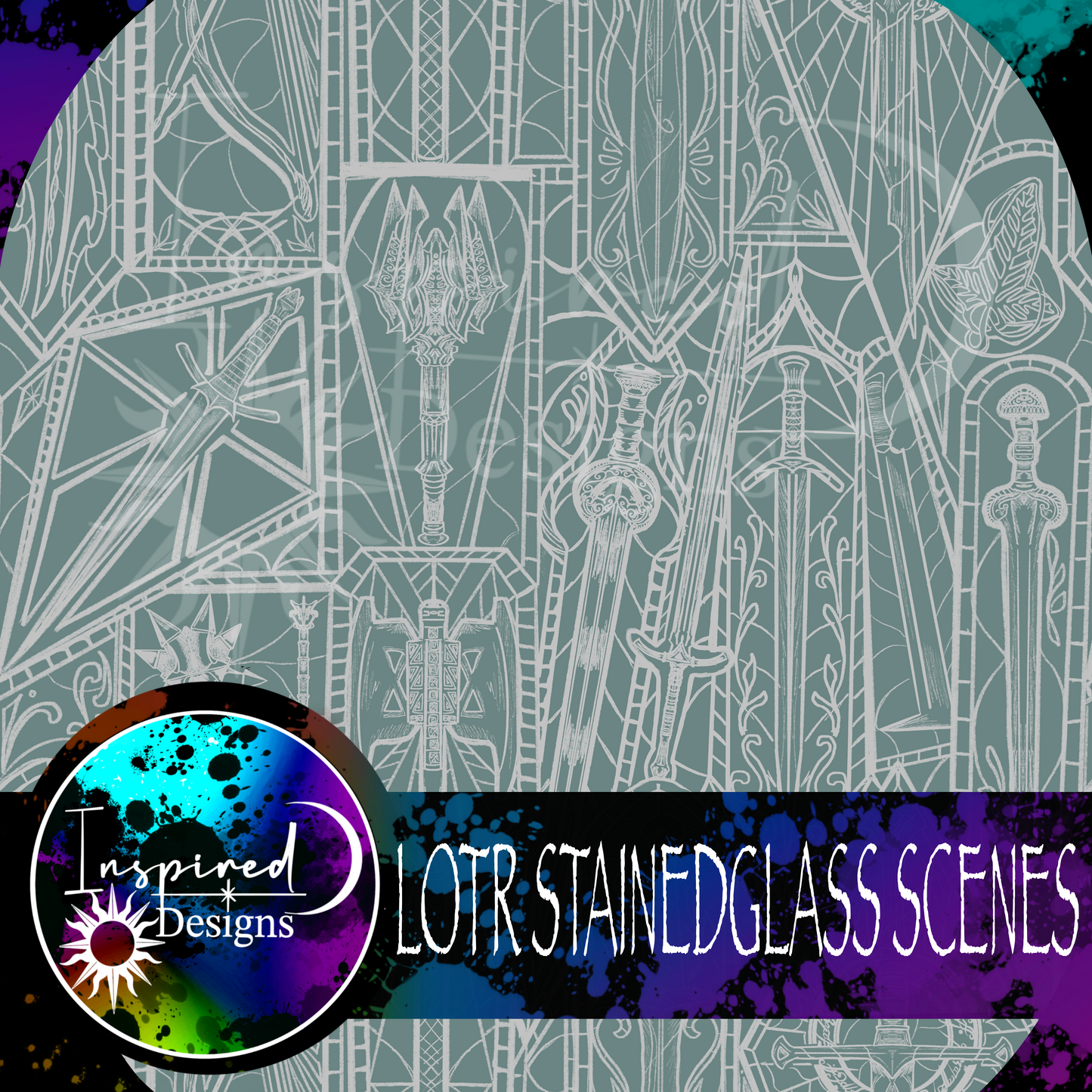 Stainedglass Scenes - LOTR PT 2