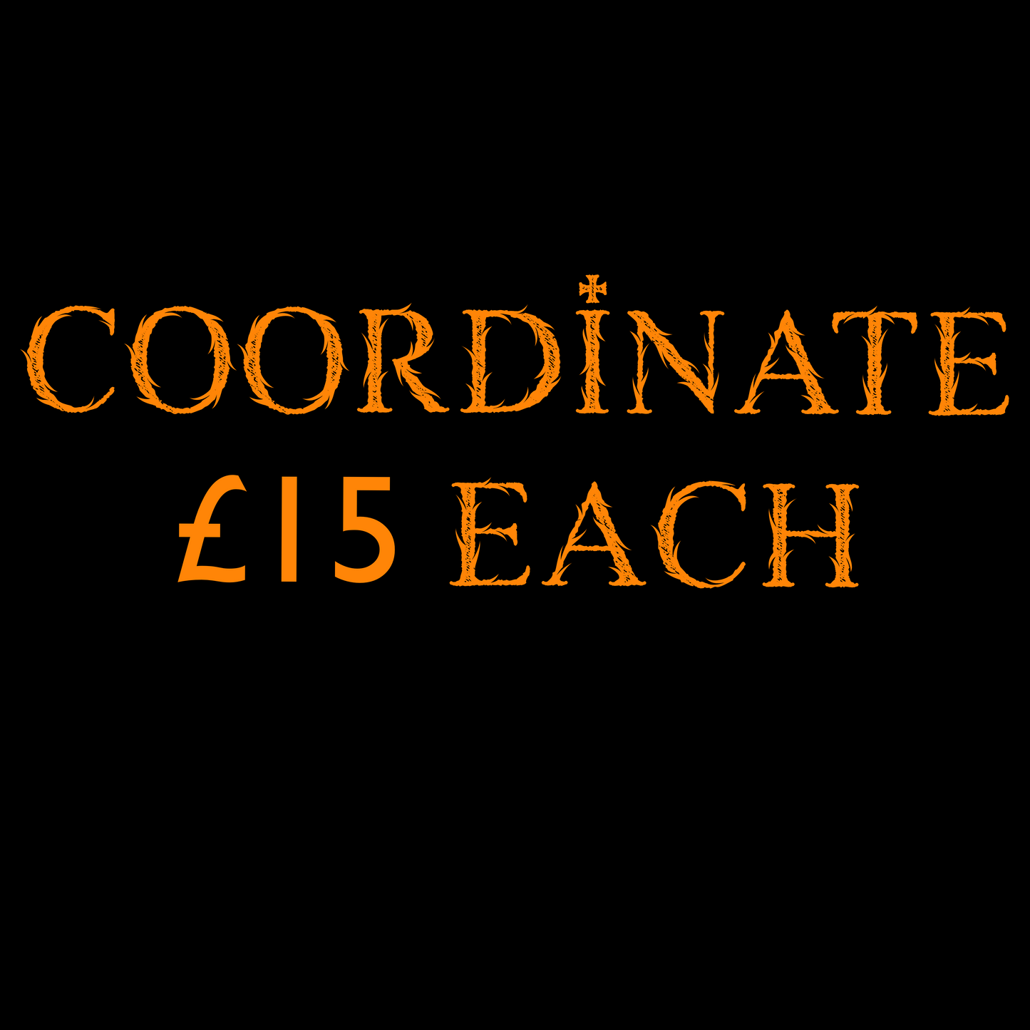 Coord £10 (error on poster)