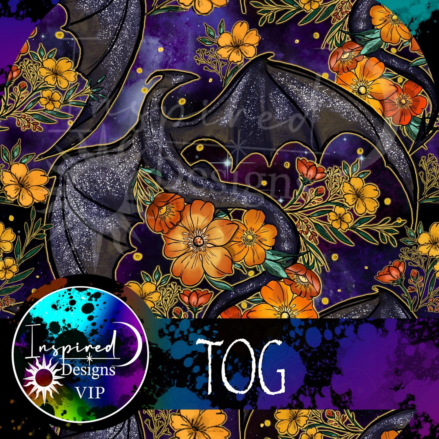 TOG- Maps & floral Dragon