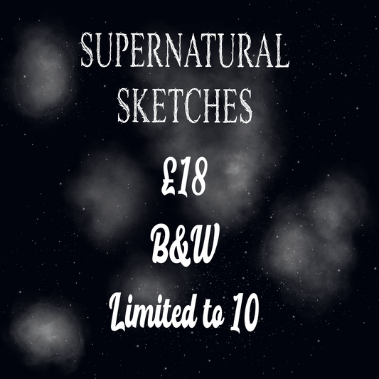 Supernatural sketches black & white