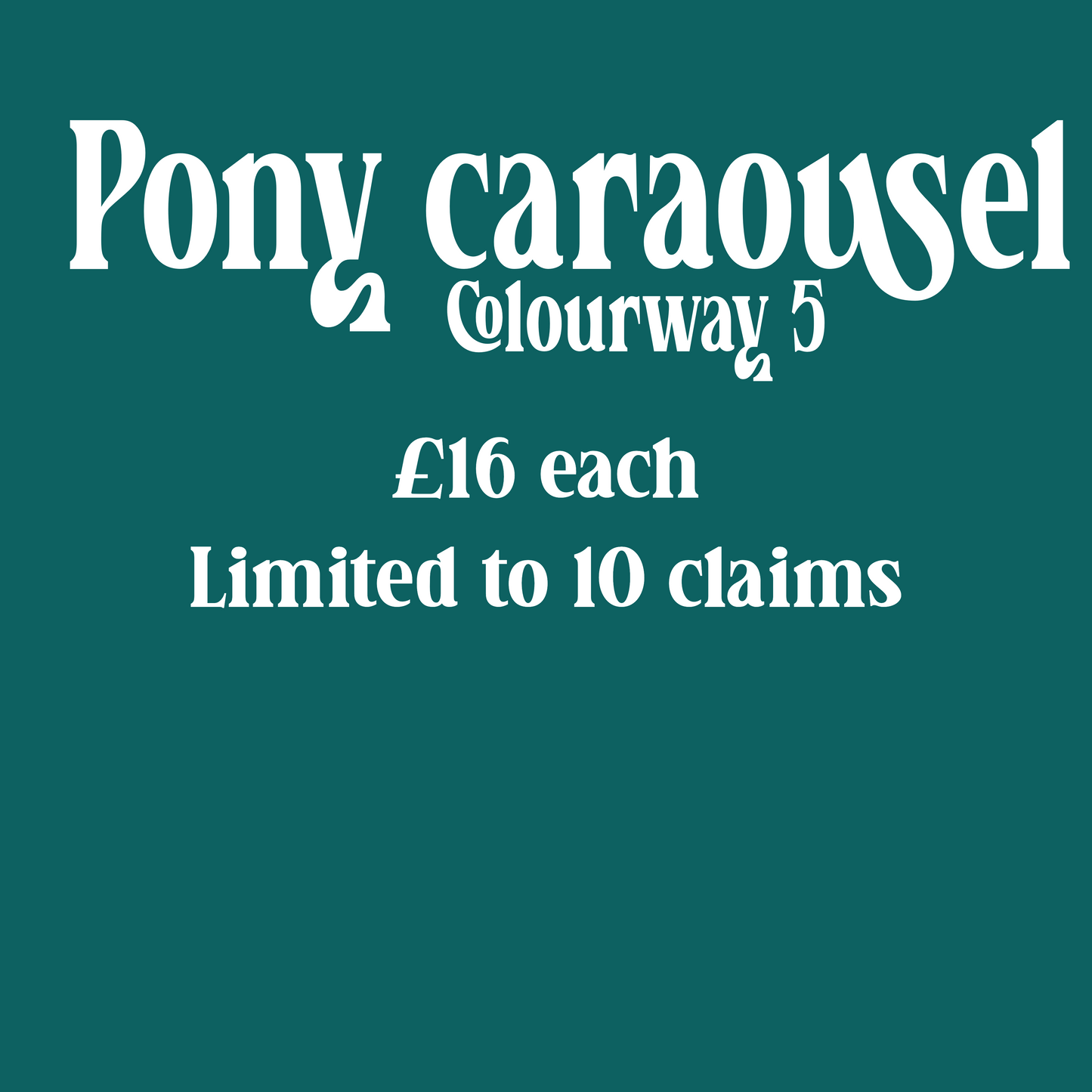 Pony carousel Colourway 5