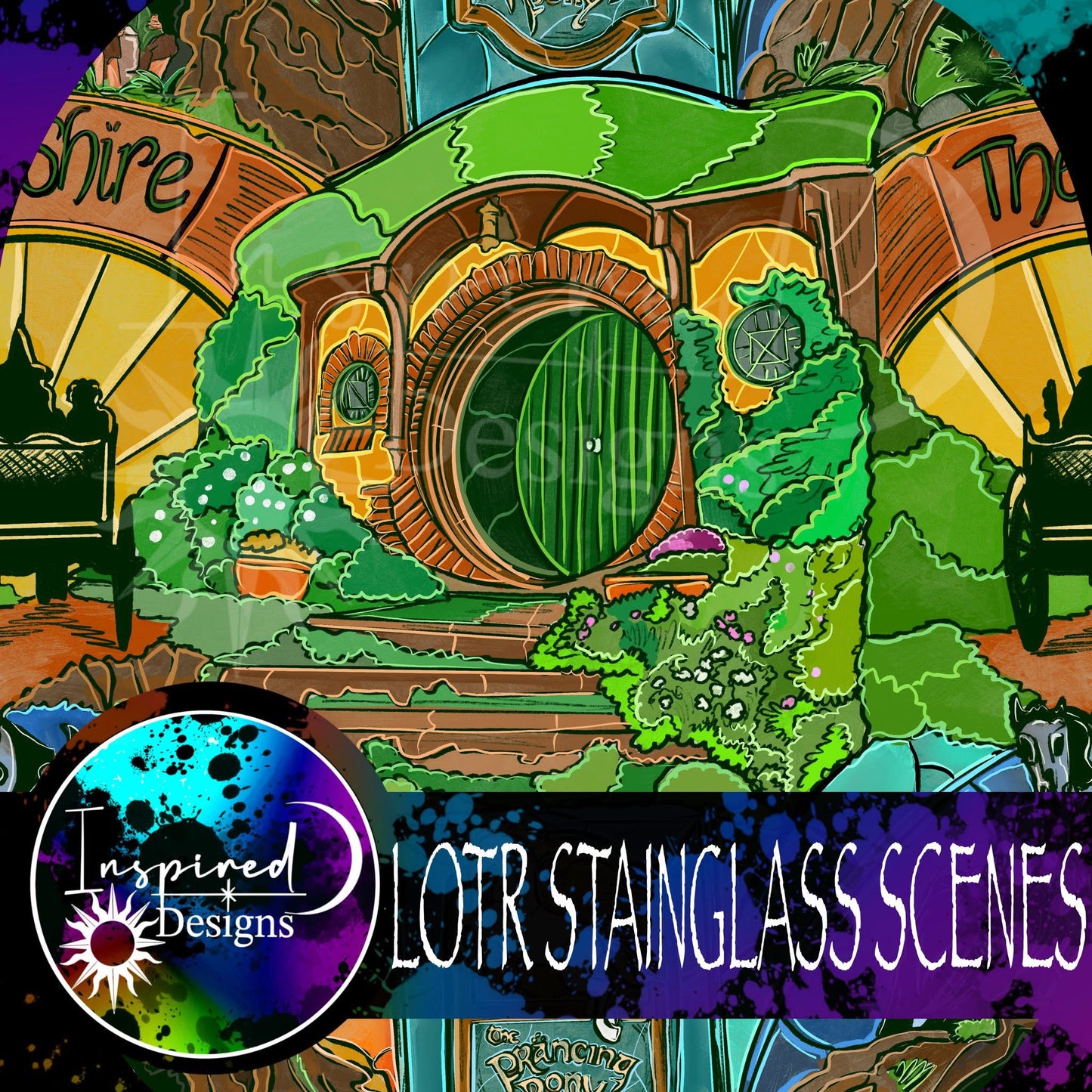 Stainedglass Scenes - LOTR PT 1