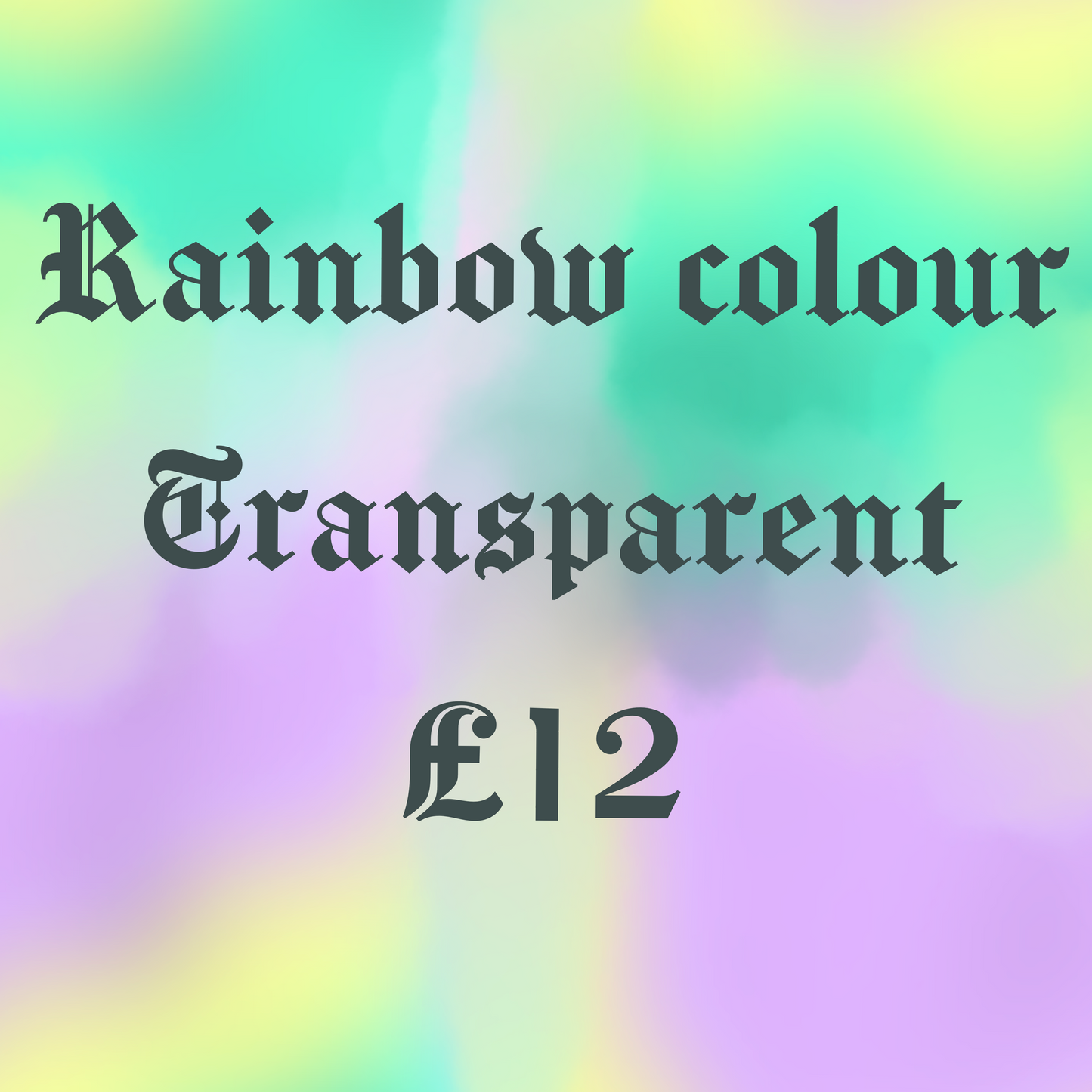 Rainbow full colour transparent